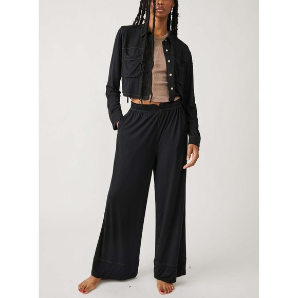 Free People Other - 🎉LAST CHANCE🎉 FREE PEOPLE Essential Pajama Set / Black